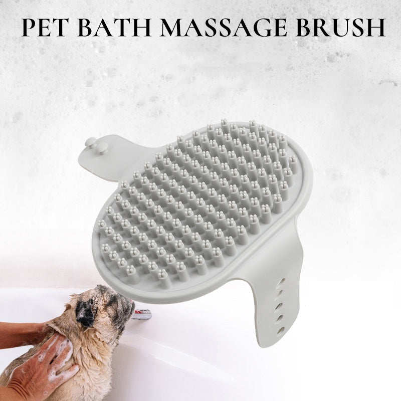 Pet Bath Brush for Gentle Fur Cleaning and Massage