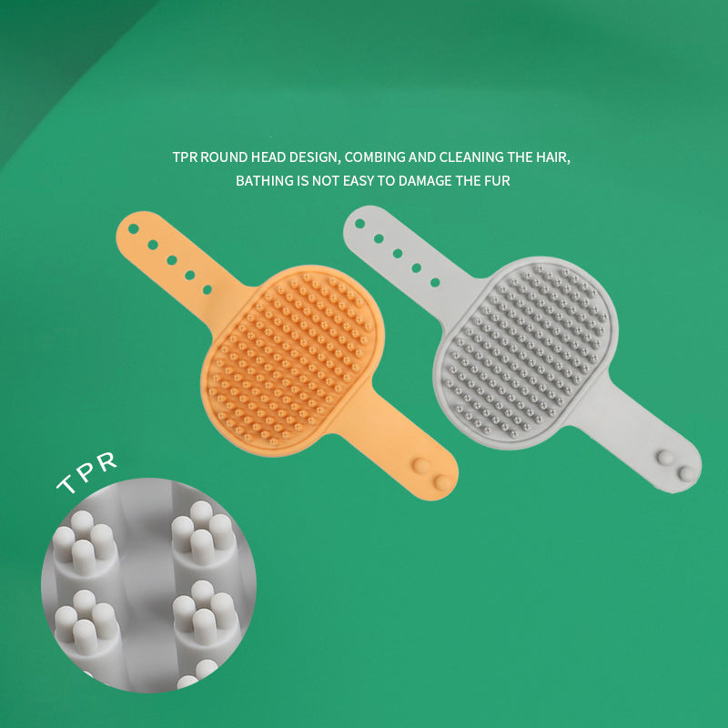 Pet Bath Brush for Gentle Fur Cleaning and Massage