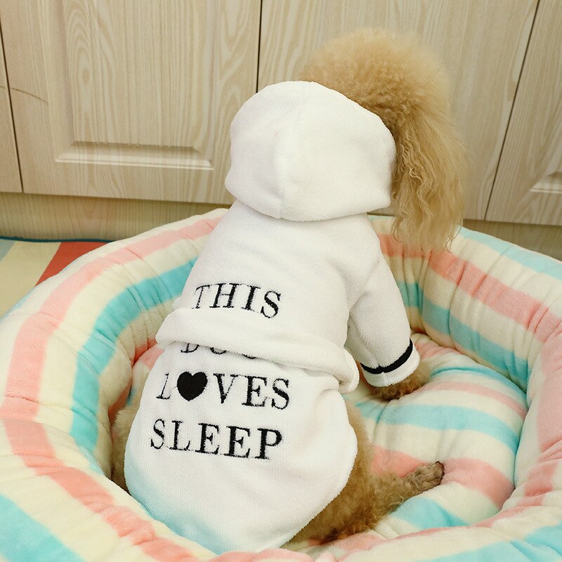 Hooded Pet Bathrobe for Small Dogs & Cats, Cozy & Dry