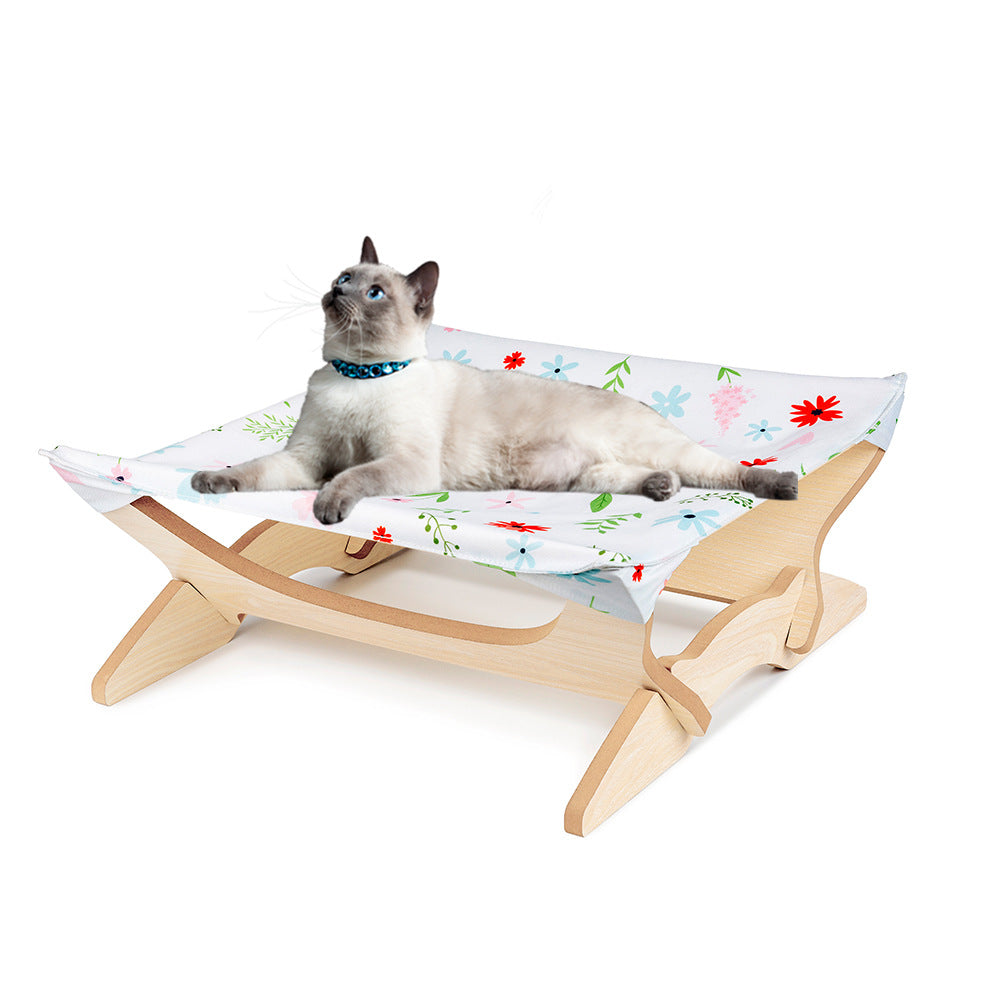 Cat Hammock Bed for Breathable Elevated Cat Lounging