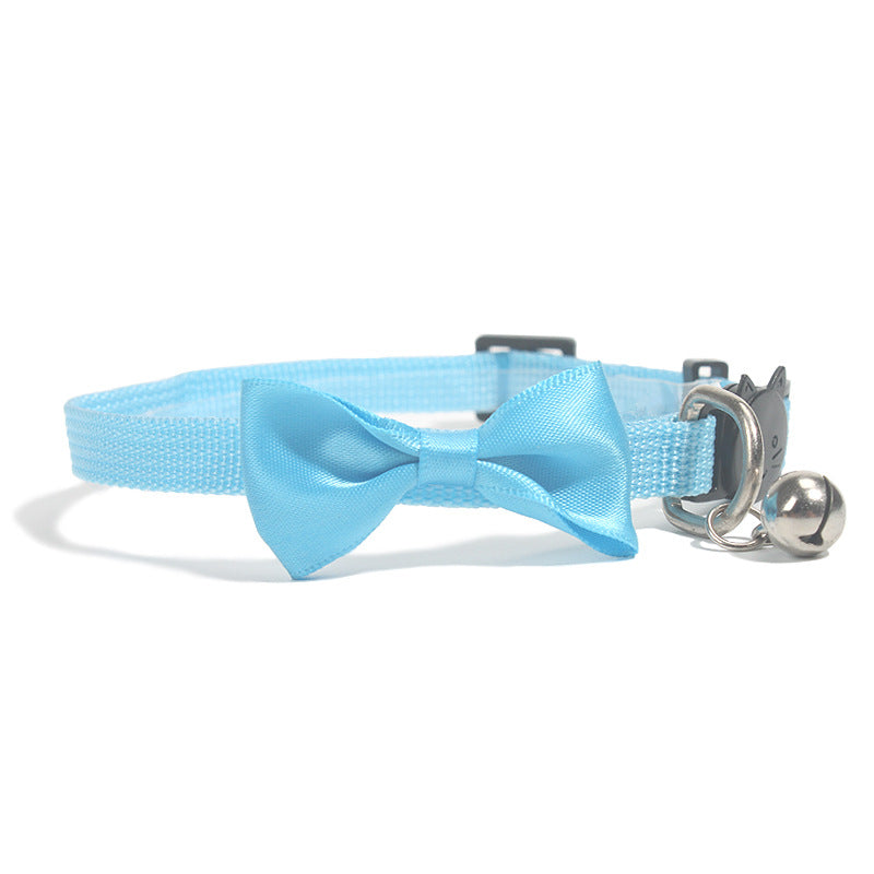 Adjustable Cat Collar With Bow, Bell & Safety Buckle