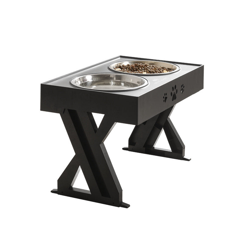 Adjustable Elevated Dog Bowl Feeder for Better Posture