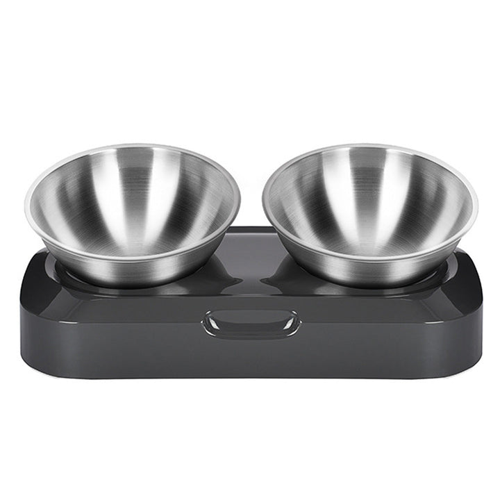 Elevated Cat & Small-Dog Bowl Feeder for Tidy Meals