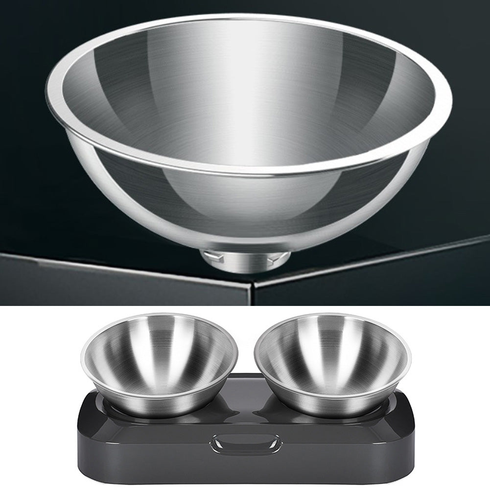 Elevated Cat & Small-Dog Bowl Feeder for Tidy Meals