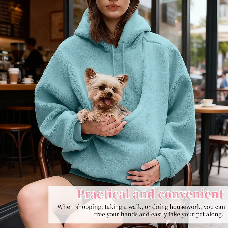 Pet Carrier Hoodie for Hands-Free Small Pet Travel