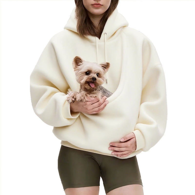 Pet Carrier Hoodie for Hands-Free Small Pet Travel