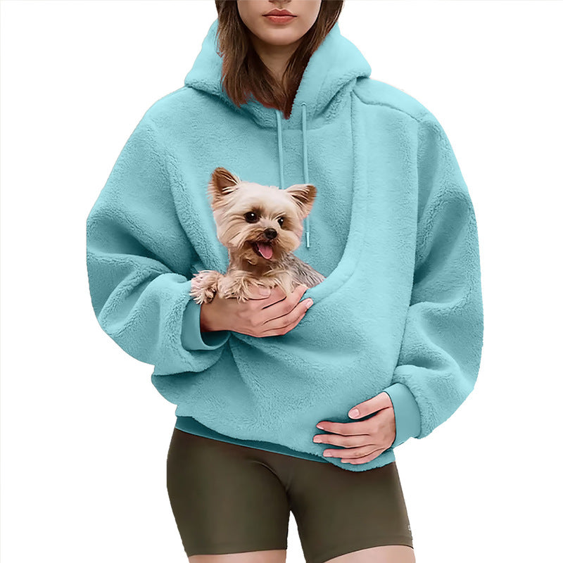 Pet Carrier Hoodie for Hands-Free Small Pet Travel