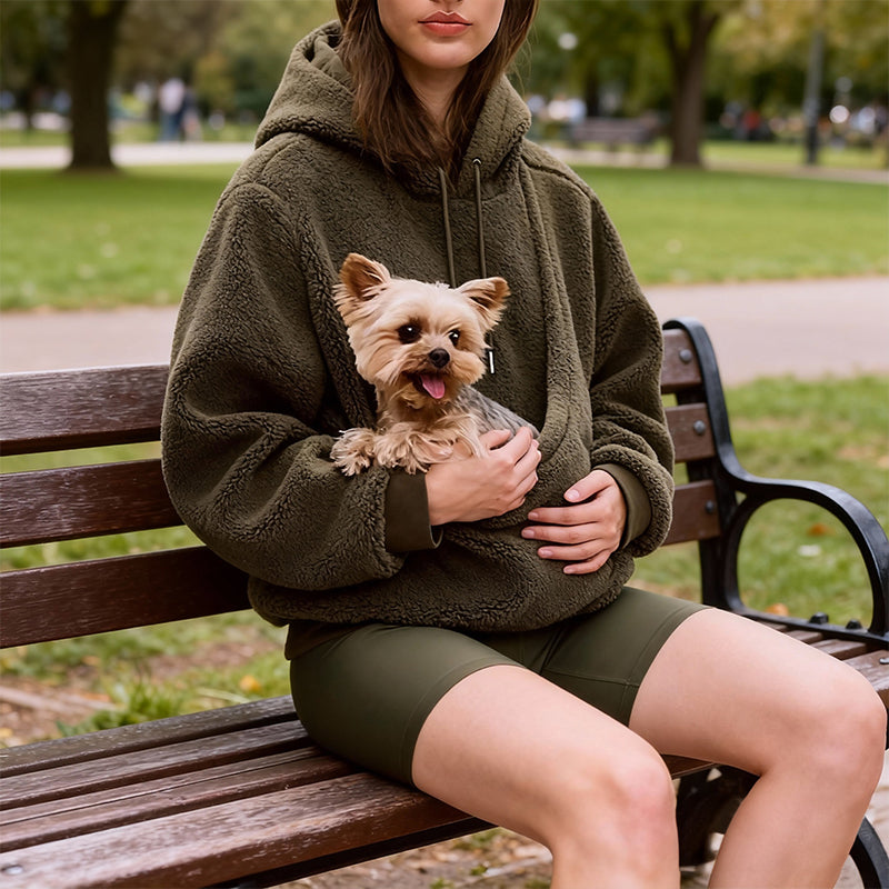 Pet Carrier Hoodie for Hands-Free Small Pet Travel