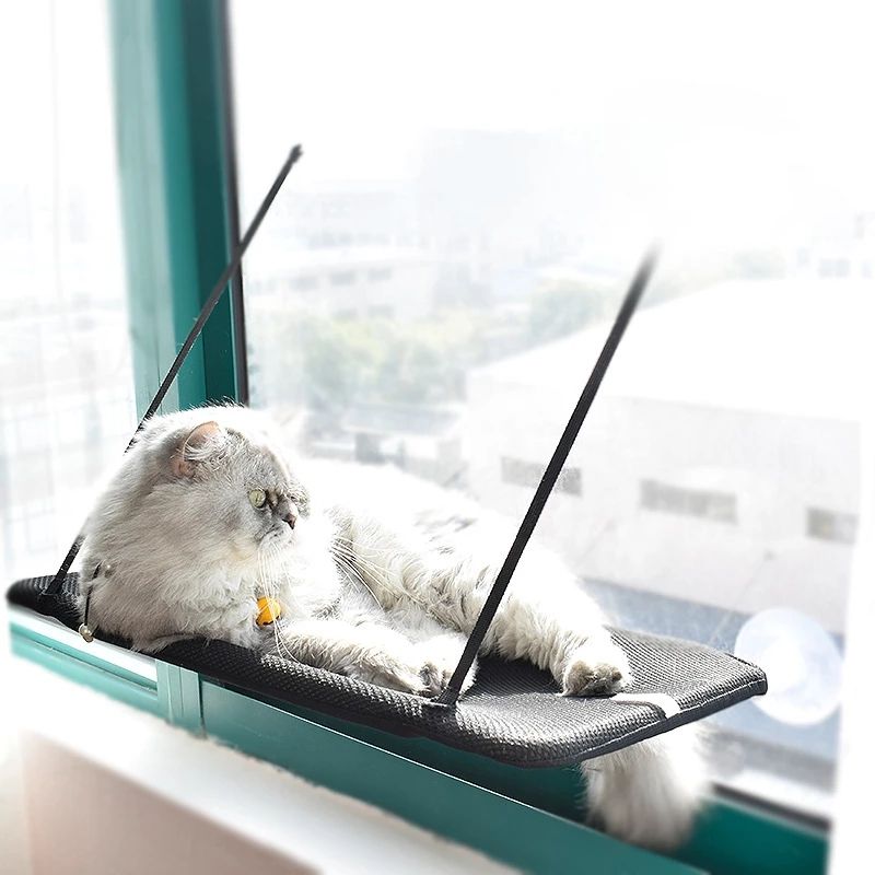 Cat Window Hammock for Sunny Elevated Indoor Lounging