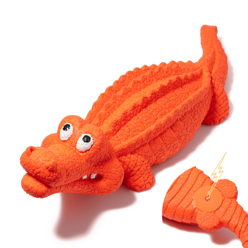 Crocodile Dog Chew Toy for Engaging Squeaky Play