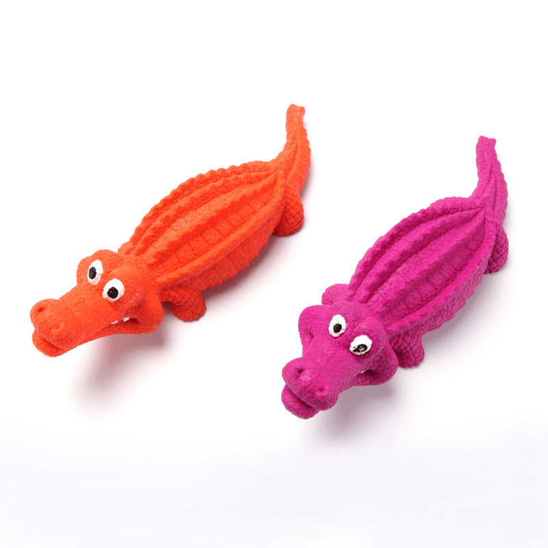 Crocodile Dog Chew Toy for Engaging Squeaky Play