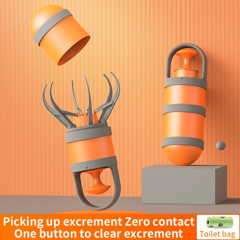 Pet Waste Picker with One-Click Zero-Contact Cleanup