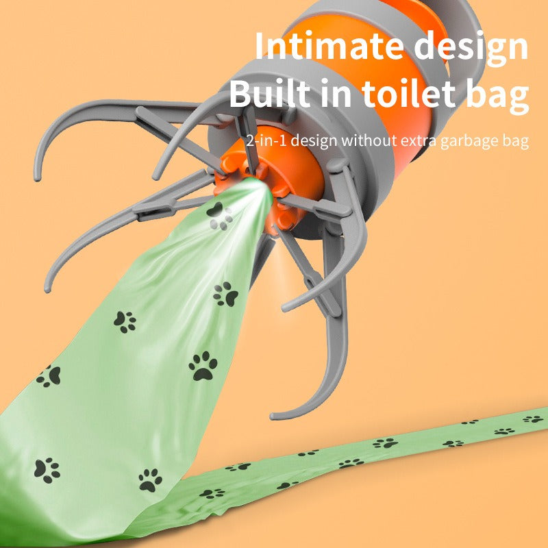 Pet Waste Picker with One-Click Zero-Contact Cleanup