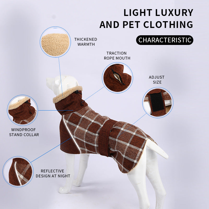 Dog Winter Jacket with Reflective Warmth & Coverage