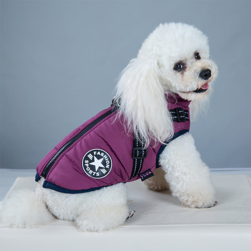 Waterproof Dog Coat With Warm Padded Winter Coverage