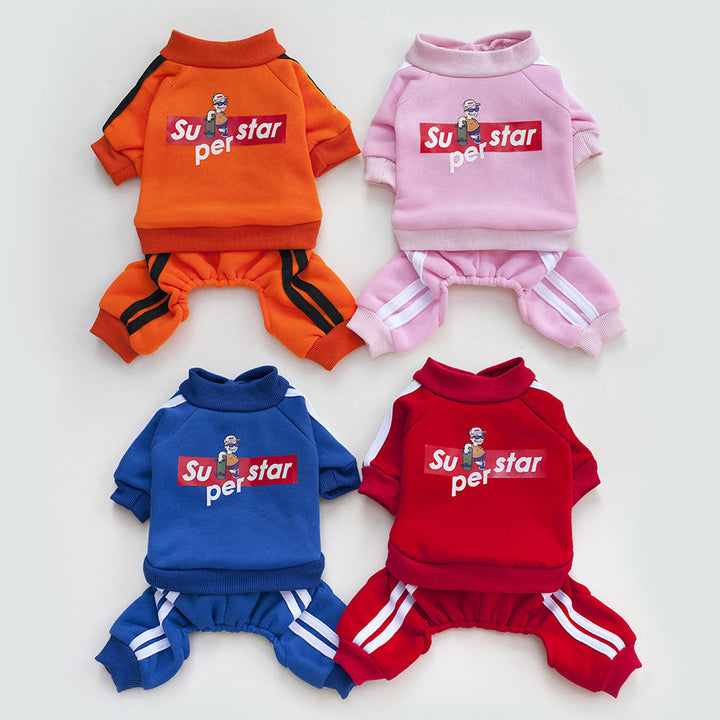 Small Dog Sweater Outfit for Warm Streetwear Style