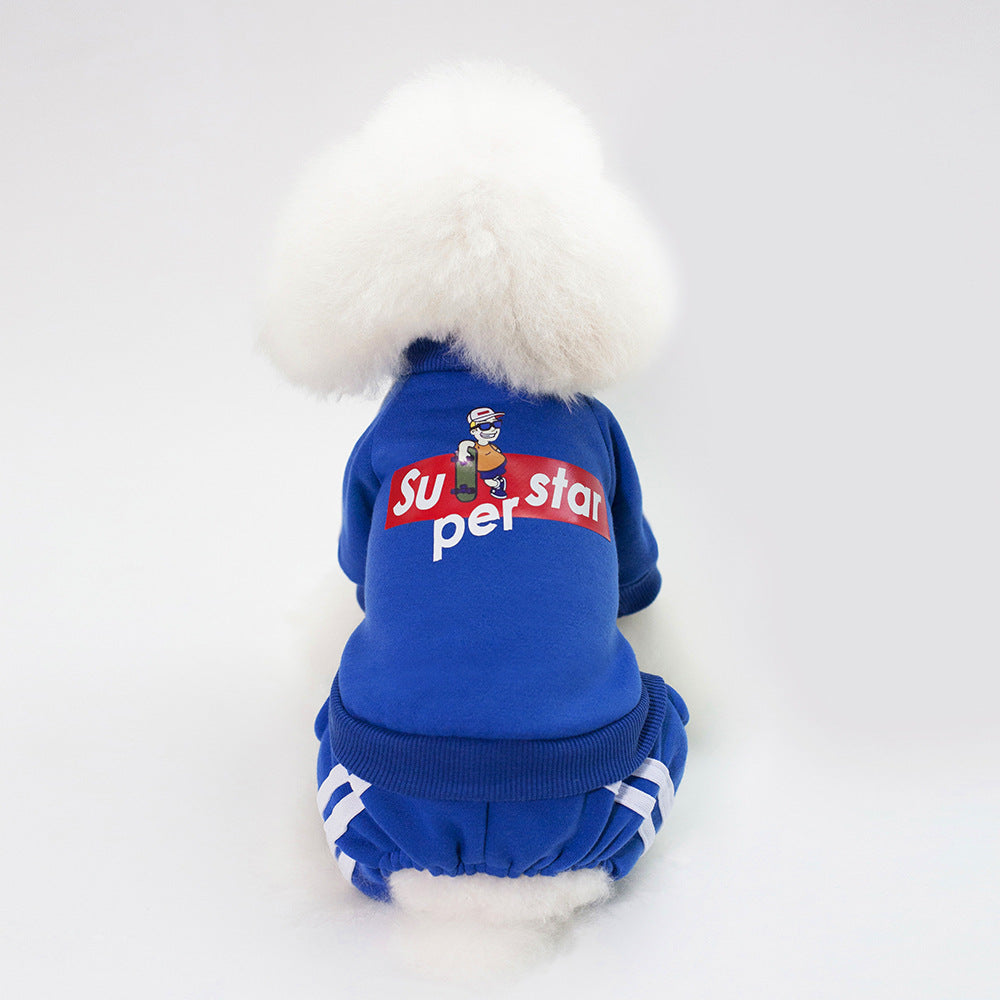 Small Dog Sweater Outfit for Warm Streetwear Style