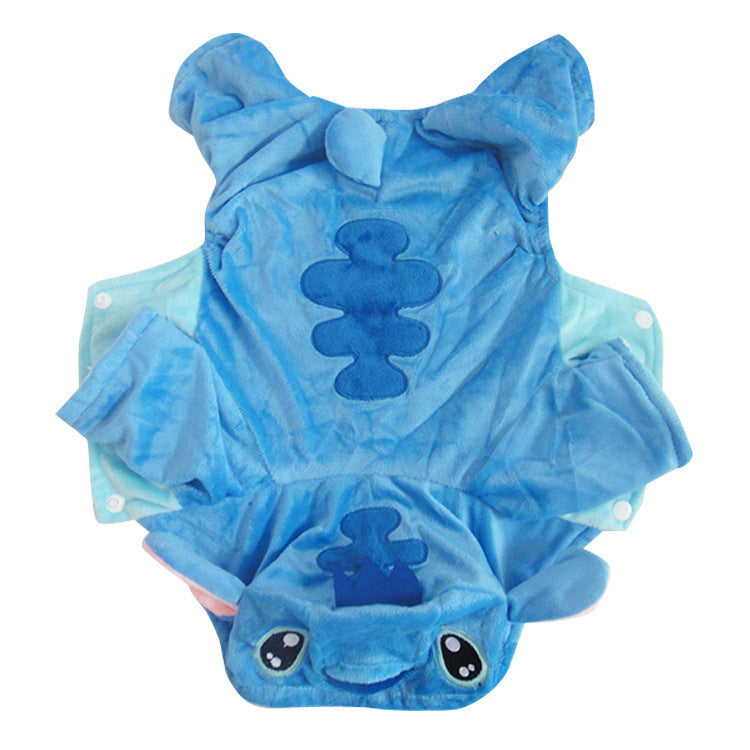Small Dog Stitch Costume | Warm Full-Coverage Coat