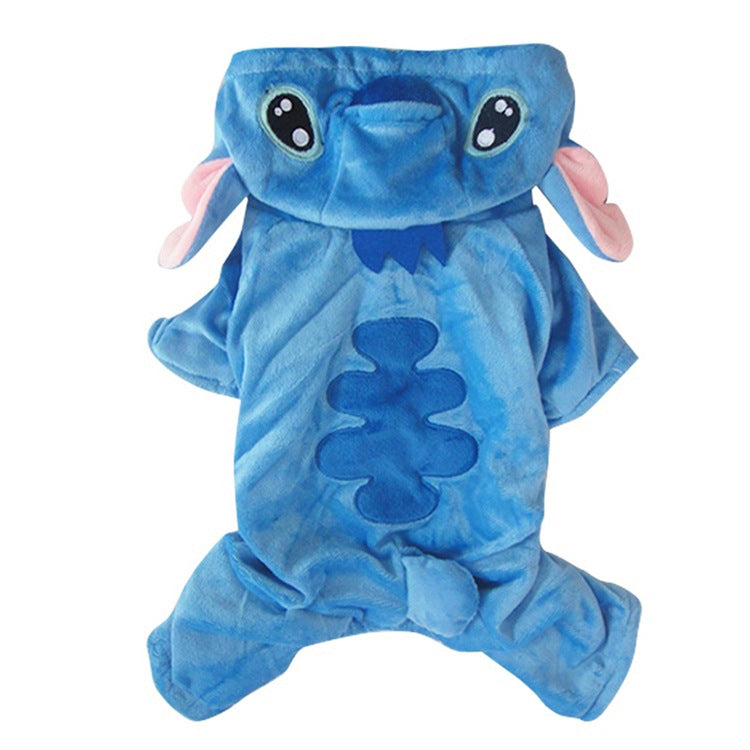 Small Dog Stitch Costume | Warm Full-Coverage Coat
