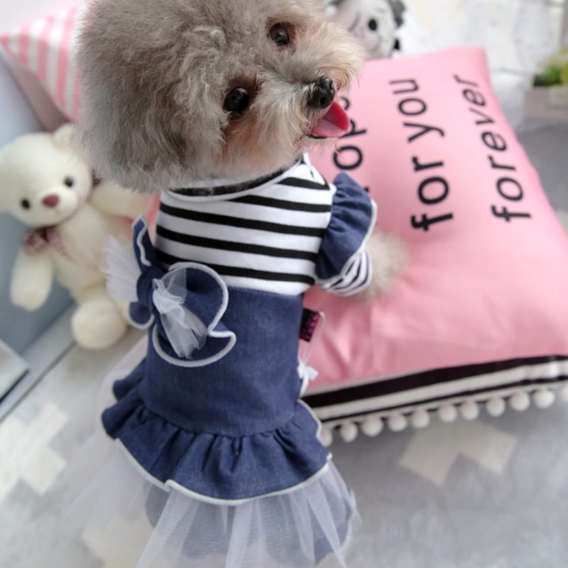 Small Dog Tutu Dress – Princess Bow Occasion Outfit