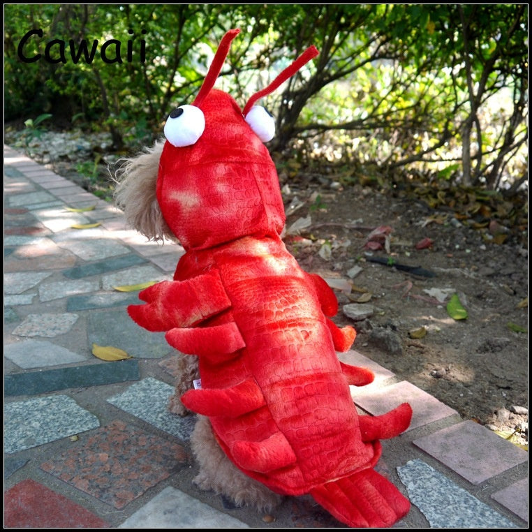 Crayfish Cat & Dog Costume for Halloween Adventures