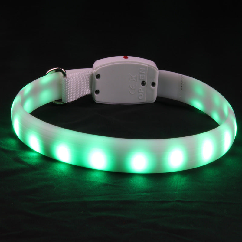 LED Dog Collar for Brighter Nighttime Walk Visibility