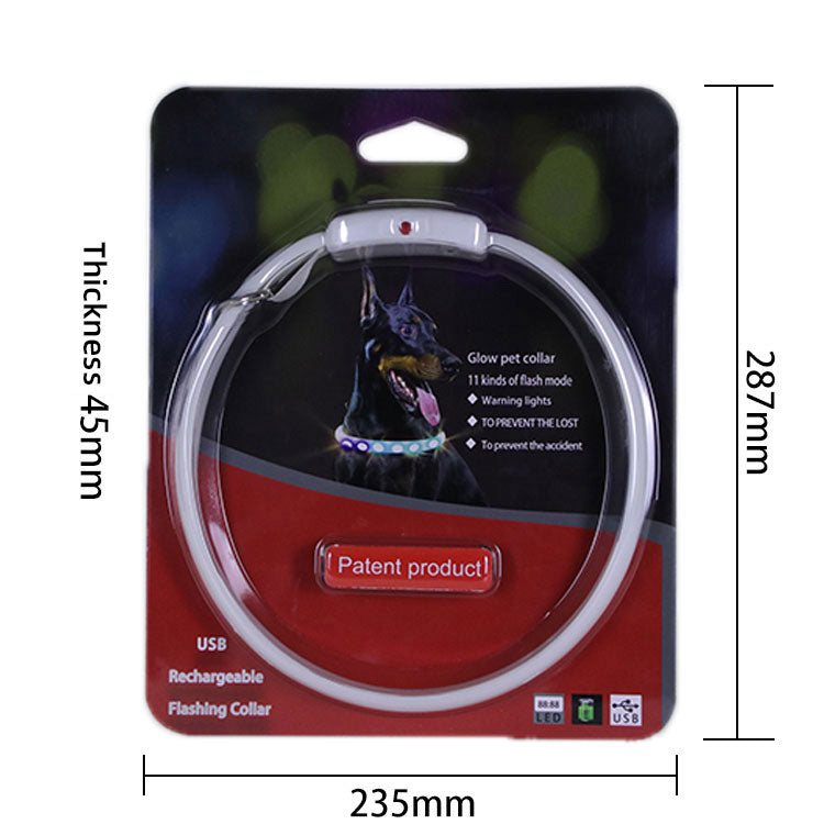 LED Dog Collar for Brighter Nighttime Walk Visibility