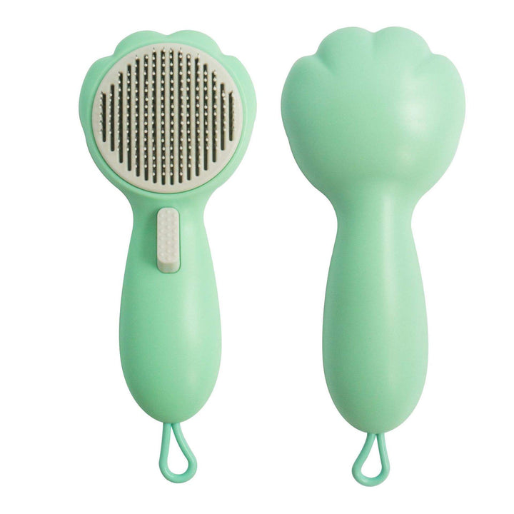 Self-Cleaning Pet Grooming Brush for Loose Fur Removal