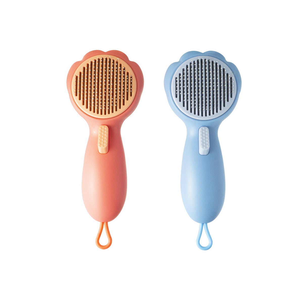 Self-Cleaning Pet Grooming Brush for Loose Fur Removal
