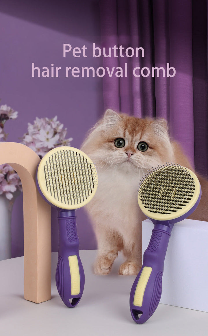 Self-Cleaning Pet Comb for Easier Shedding & Detangling