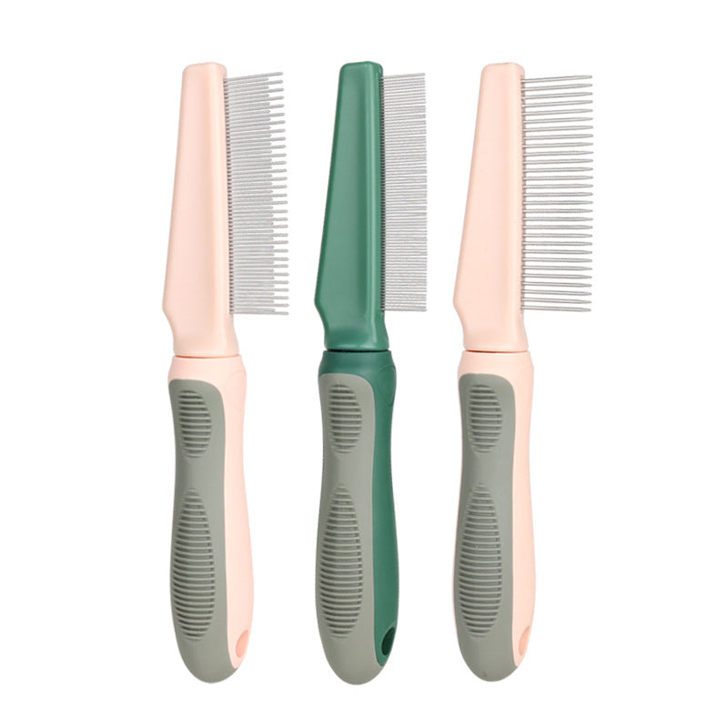 Pet Comb for Long Hair | Flea, Tangle & Fur Removal