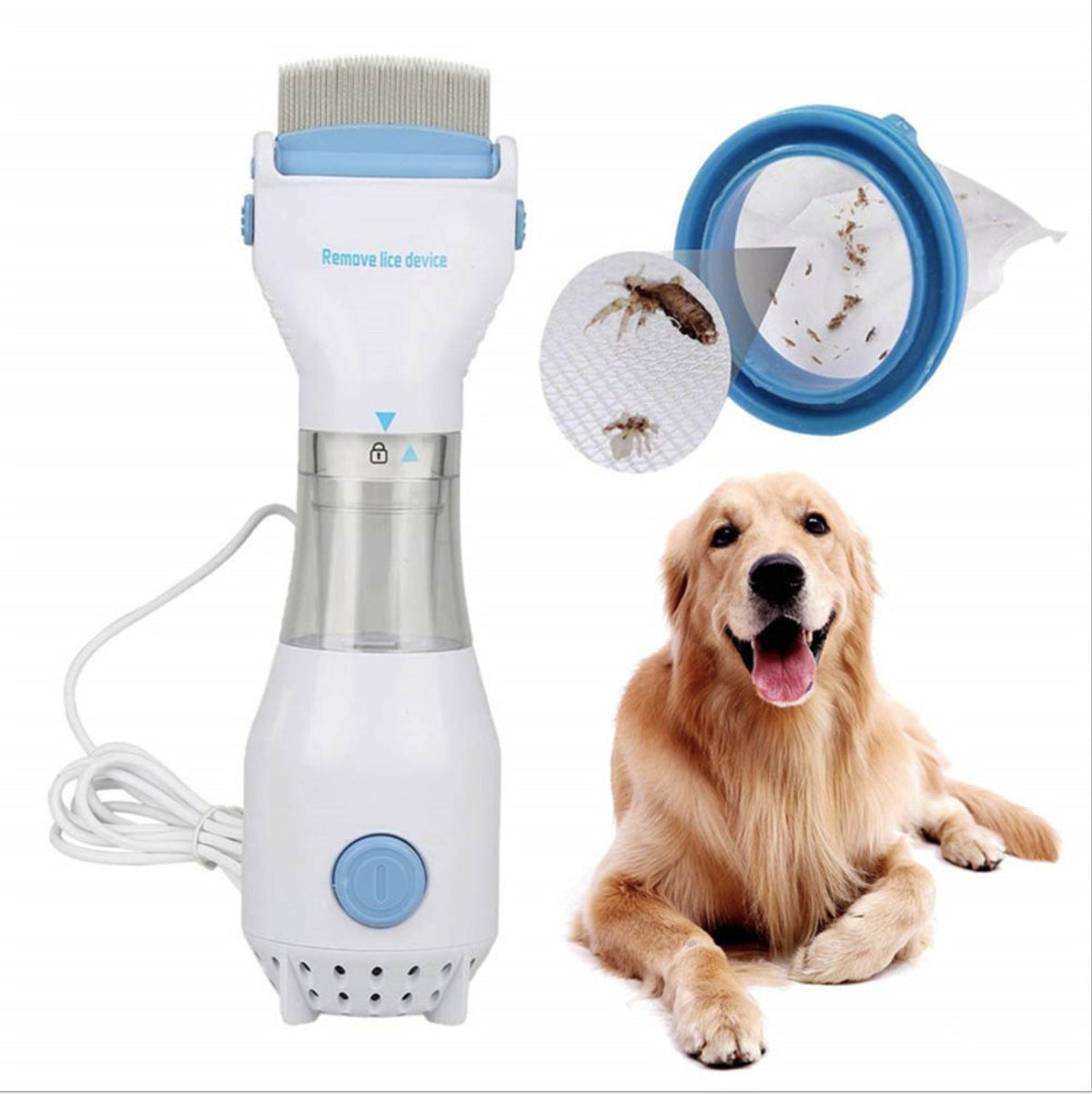 Electric Flea Comb for Dogs & Cats | Easy Cleanup