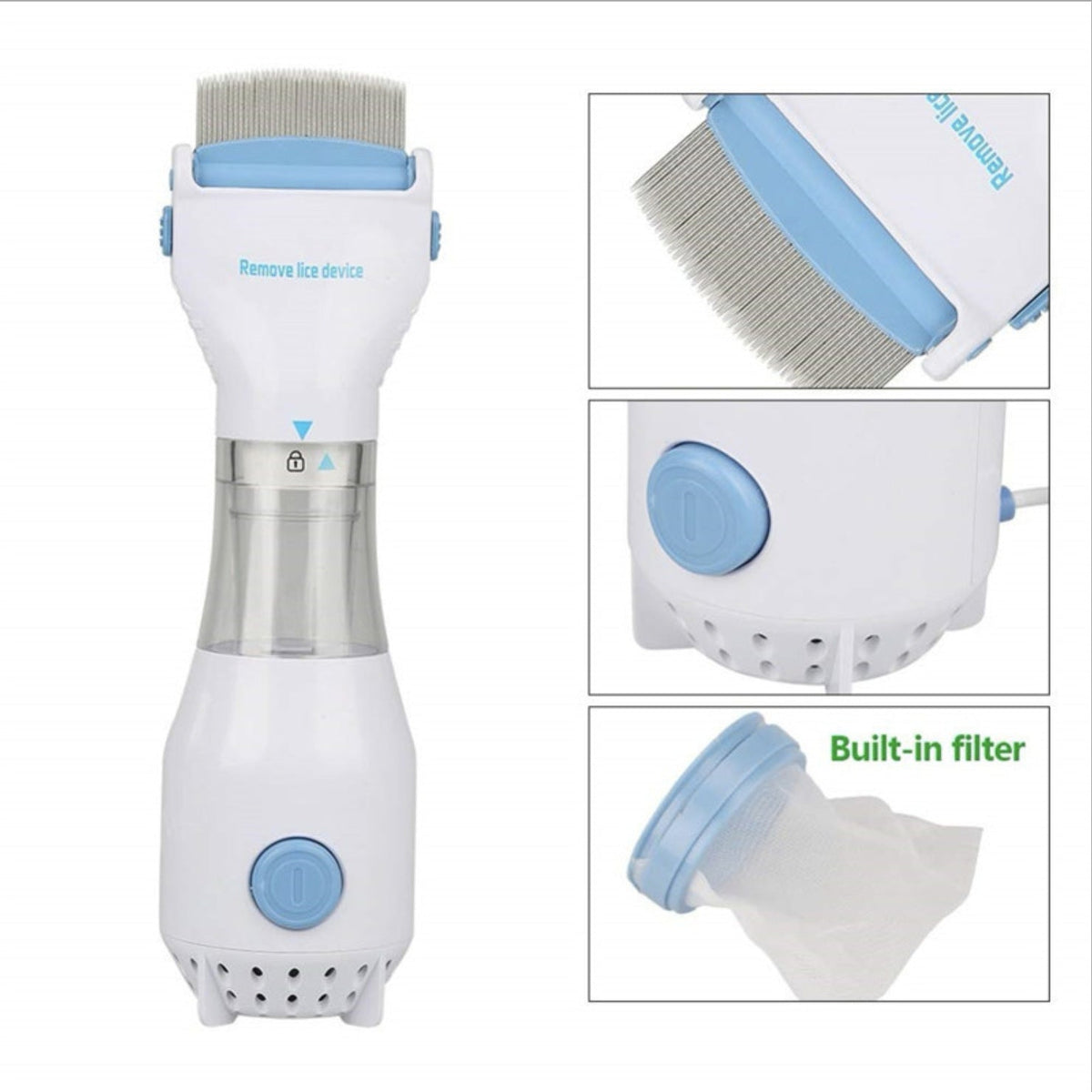 Electric Flea Comb for Dogs & Cats | Easy Cleanup