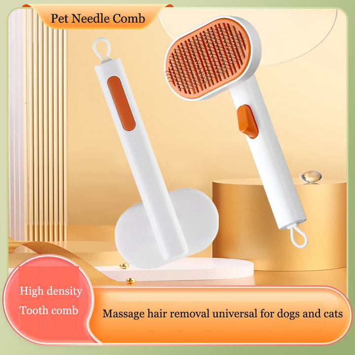 Pet Grooming Brush for Gentle Daily Shedding Control