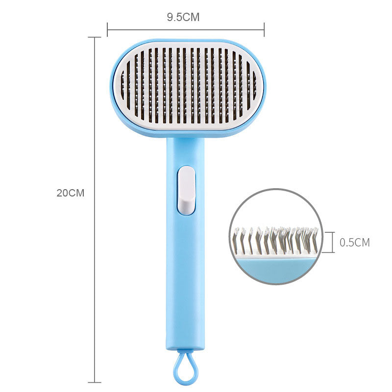 Pet Grooming Brush for Gentle Daily Shedding Control