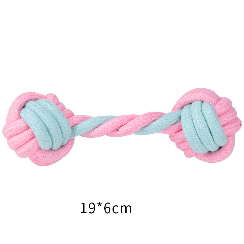 Cotton Knot Dog Toys for Interactive Tug & Chew Play