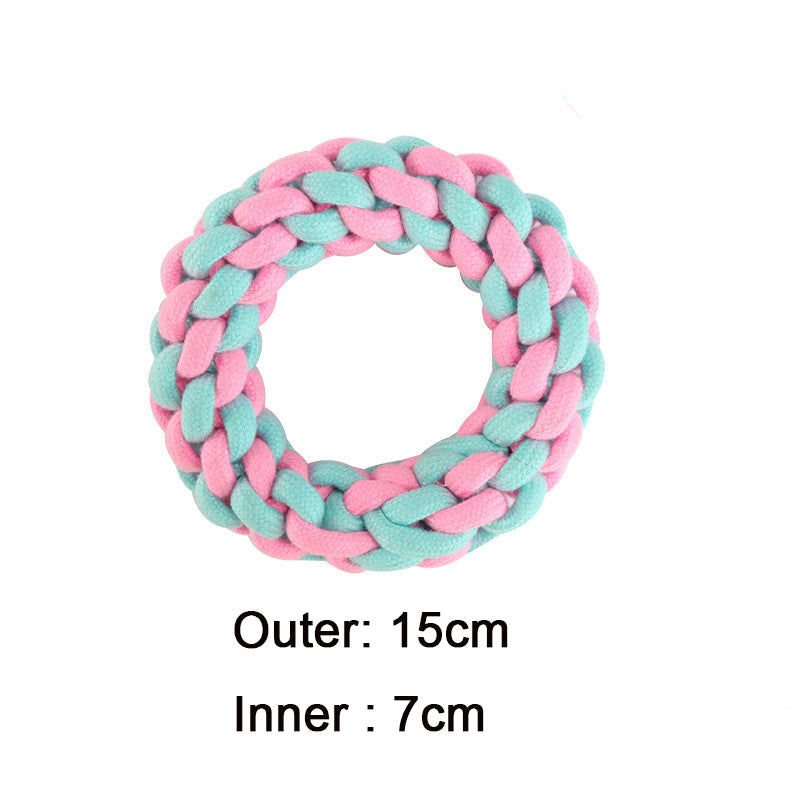 Cotton Knot Dog Toys for Interactive Tug & Chew Play