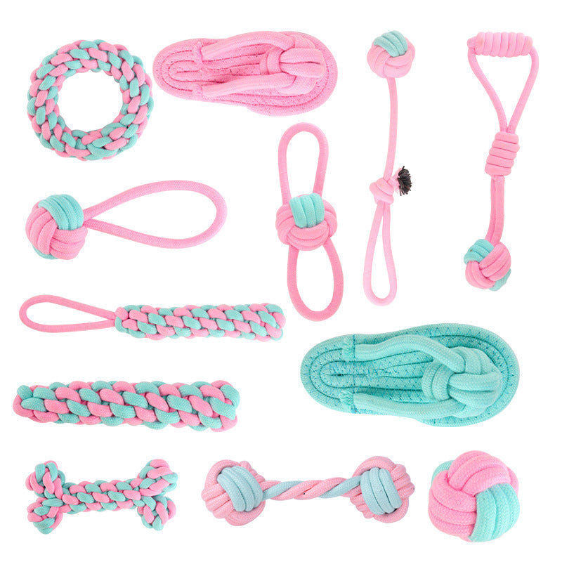 Cotton Knot Dog Toys for Interactive Tug & Chew Play