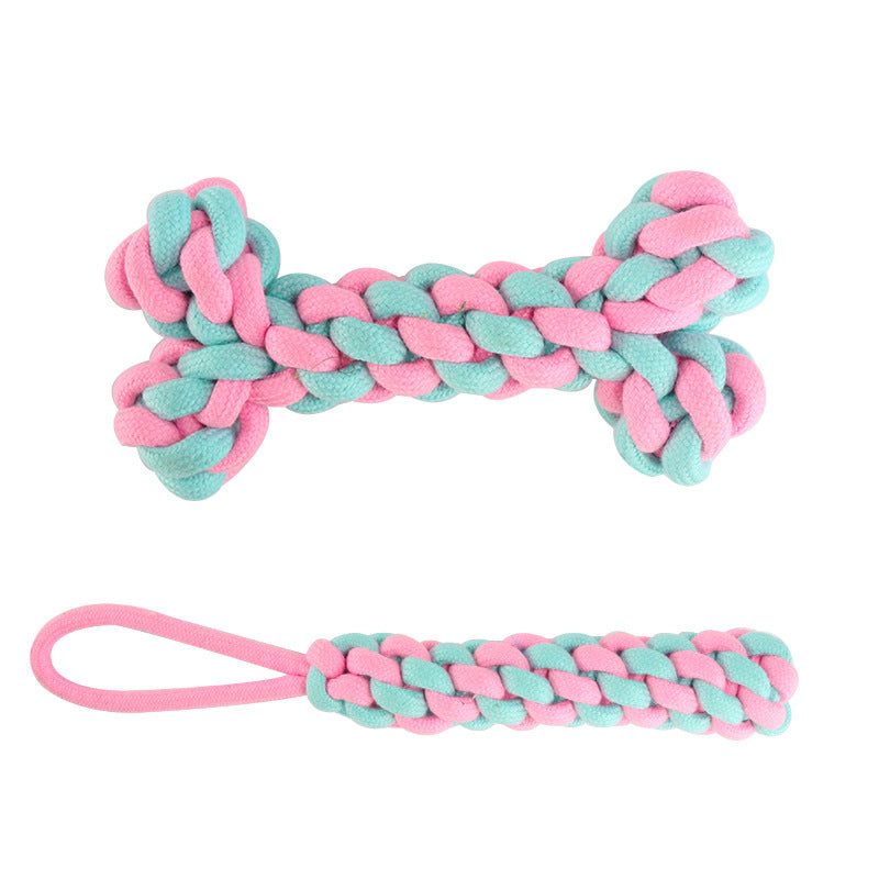 Cotton Knot Dog Toys for Interactive Tug & Chew Play