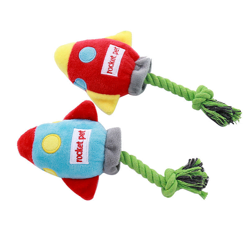 Rocket Rope Dog Toys for Interactive Tug & Chew Play