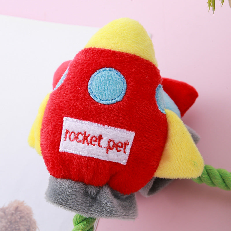 Rocket Rope Dog Toys for Interactive Tug & Chew Play