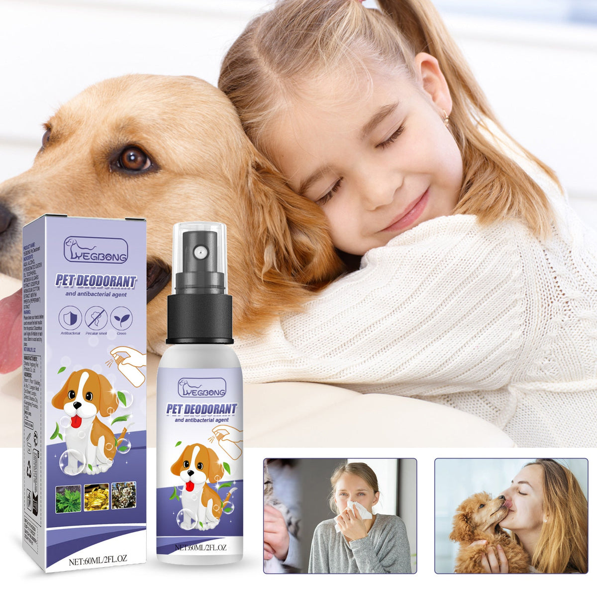 Pet Deodorant Spray for Fresher Home Odor Control