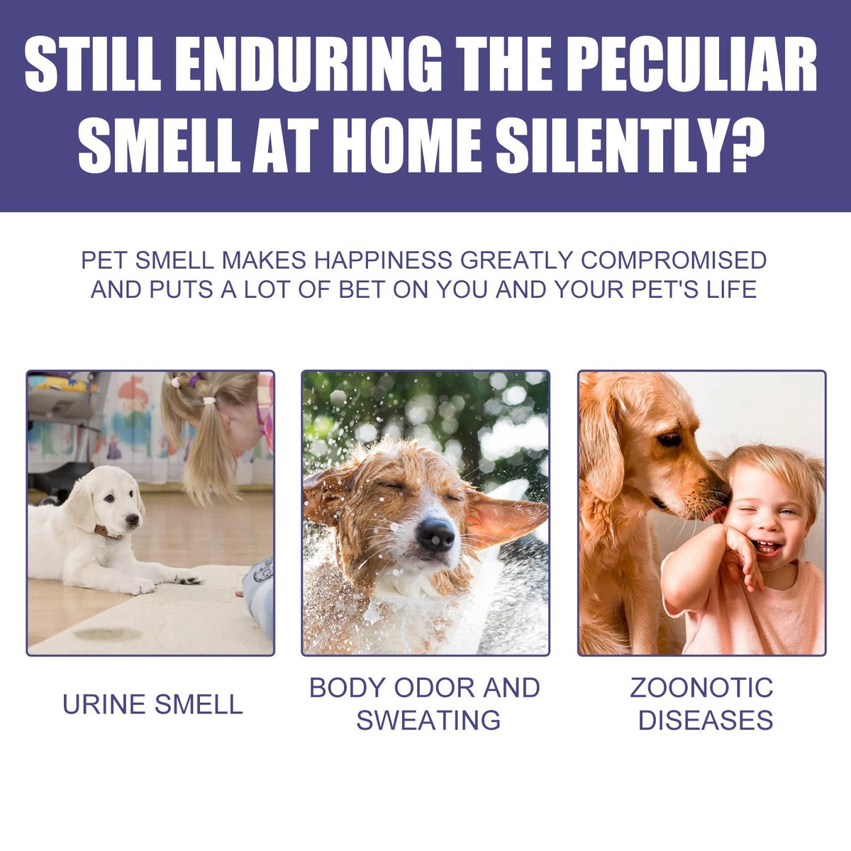 Pet Deodorant Spray for Fresher Home Odor Control