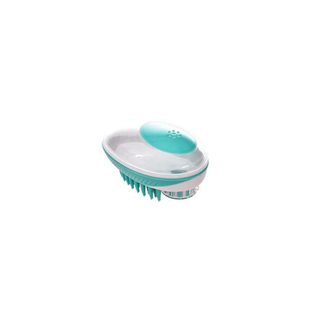 Pet Bath Brush with Shampoo Dispenser for Gentle Grooming