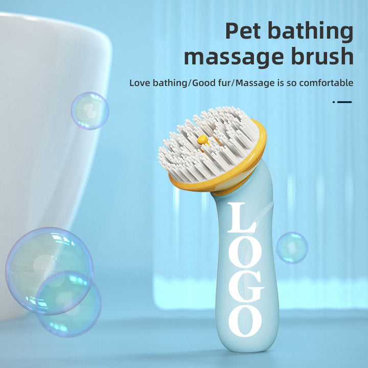 Pet Bath Brush for Dogs & Cats | Easier, Softer Grooming