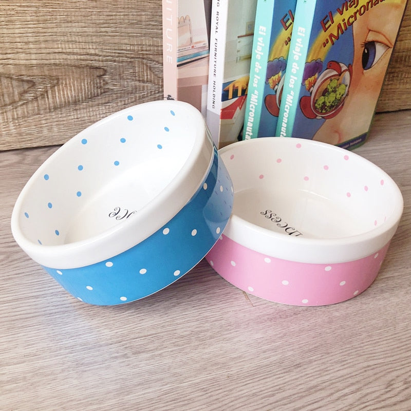 Ceramic Pet Bowls for Dogs & Cats | Playful Decor