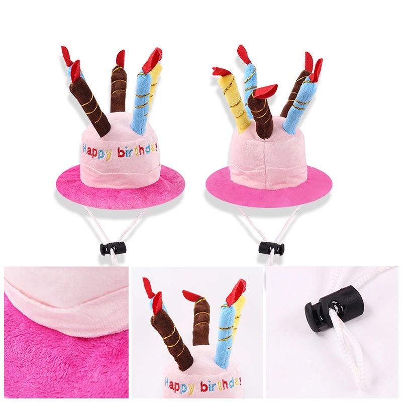 Pet Birthday Hat for Dogs & Cats, Photo-Ready Fun