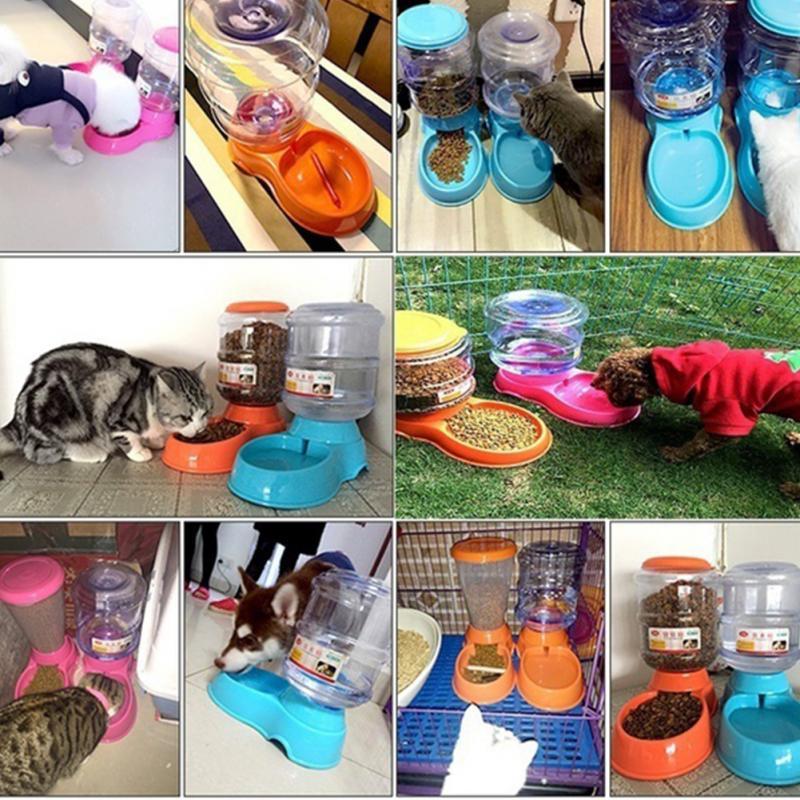 Automatic Pet Feeder & Water Dispenser, 3.5L Reservoir