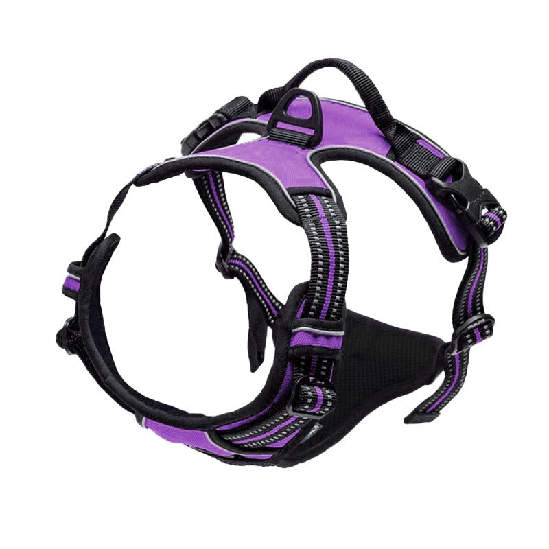 Adjustable Dog Vest Harness for Secure Reflective Walks