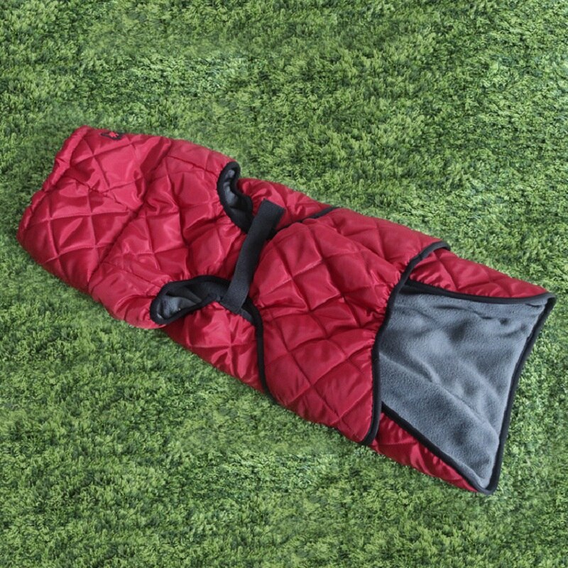 Large Dog Winter Coat with Fleece Lining & Reflective Trim
